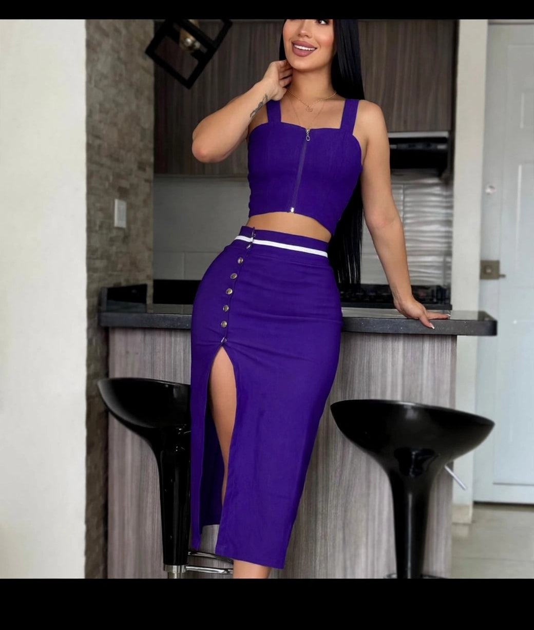 Conjunto Falda Y Blusa 2132