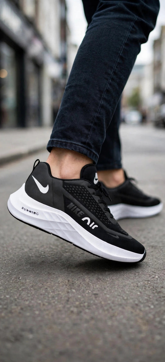 Nike Air Running Negro Blanco
